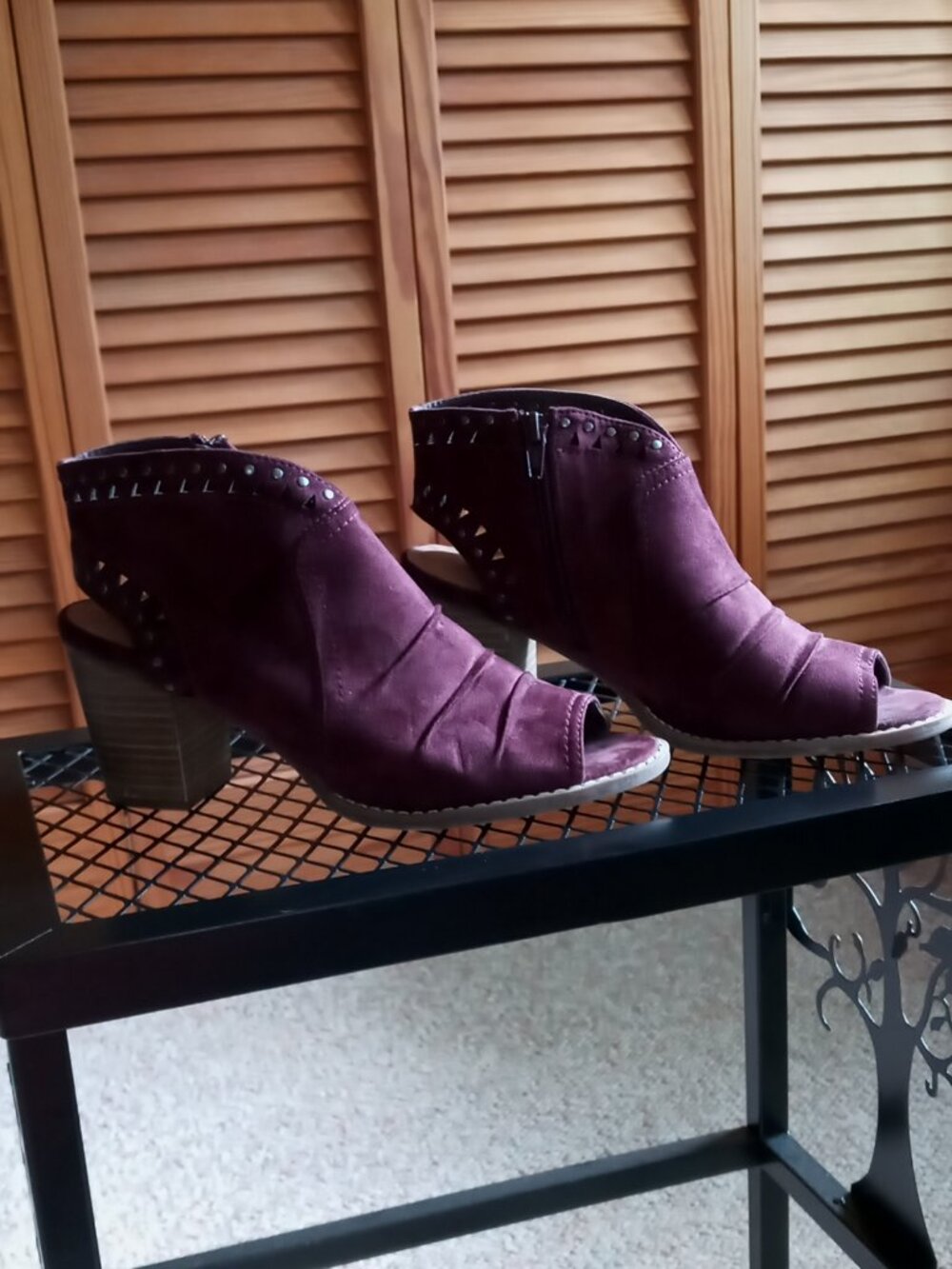 Sonoma Goods For Life Tempera Ankle Boot Vitalize Ortholite Heeled Peep-Toe Sz 7